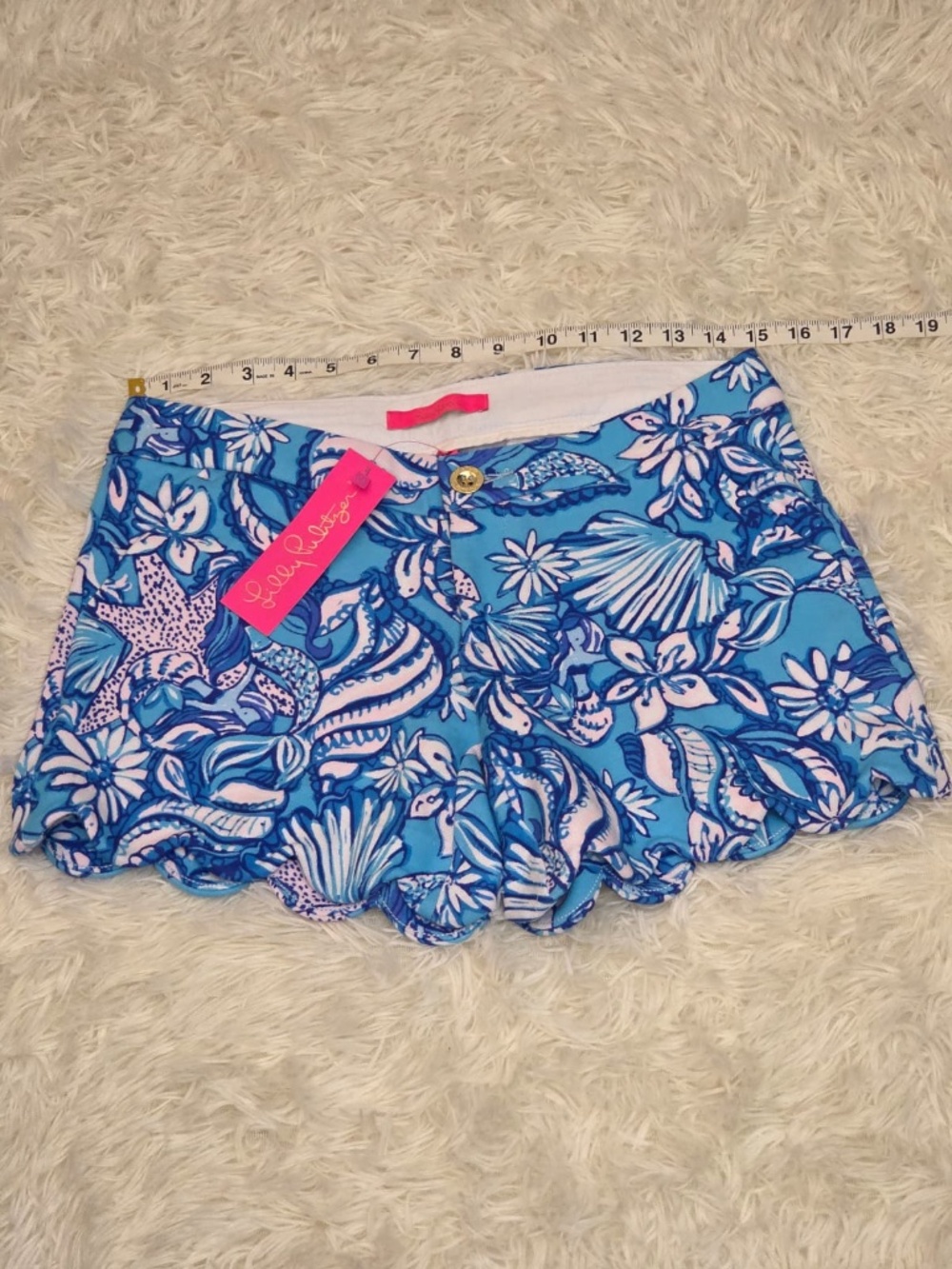 NWT Lilly Pulitzer Buttercup Shorts "Sound The Sirens" - Picture 9 of 11